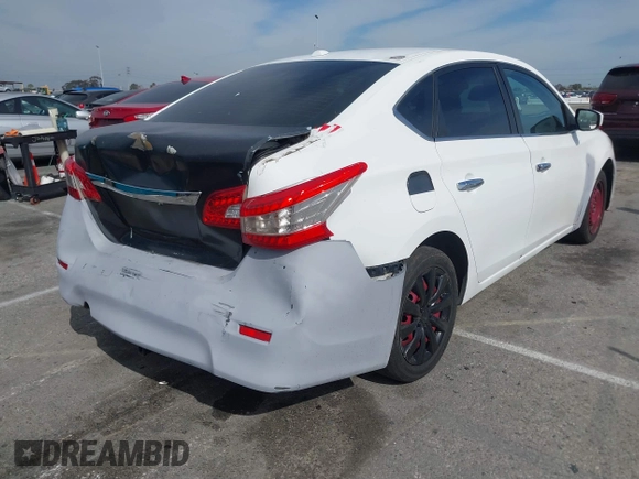 2015 Nissan Sentra SV with VIN 3N1AB7AP6FL665275, listed as a IAAI auction lot 41594093 with 121,241 mi miles and . Bid and sale history available at DreamBid. Image 4.
