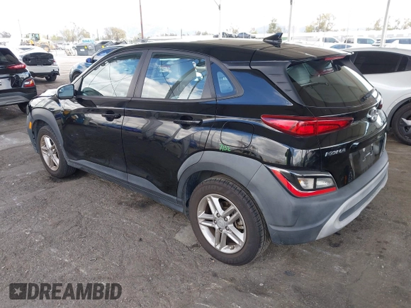 2022 Hyundai Kona Preferred with VIN KM8K22AB6NU765014, listed as a IAAI auction lot 41939176 with 69,522 mi miles and . Bid and sale history available at carsss.com. Image 3.