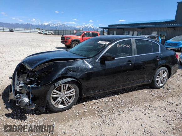 2013 Infiniti G37 x with VIN JN1CV6AR2DM762472, listed as a Copart auction lot 53565455 with 219,020 mi miles and Salvage Title. Bid and sale history available at carsss.com. Image 1.