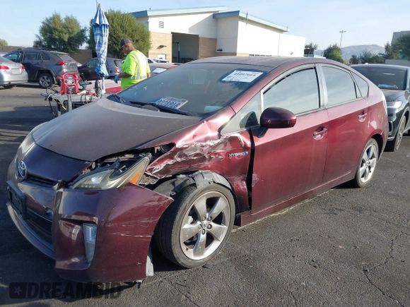 2013 Toyota Prius One with VIN JTDKN3DU9D5625482, listed as a IAAI auction lot 41097664 with 208,416 mi miles. Bid and sale history available at carsss.com. Image 18.