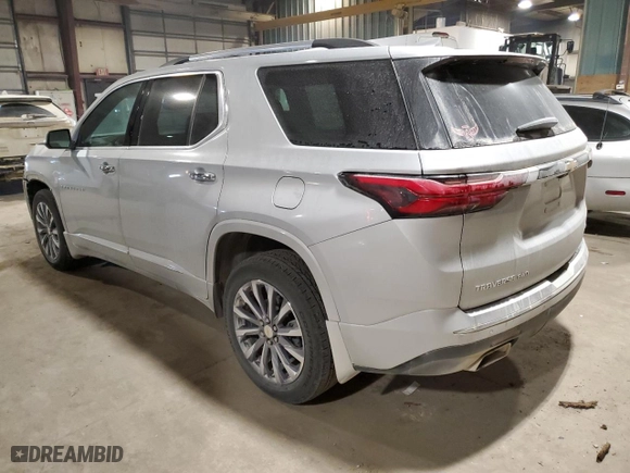 2022 Chevrolet Traverse Premier with VIN 1GNEVKKW7NJ157876, listed as a Copart auction lot 88683885 with 28,459 mi miles and Salvage Title. Bid and sale history available at carsss.com. Image 2.