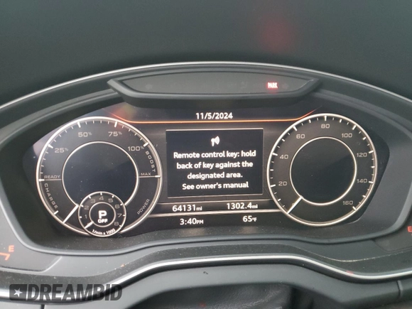 2020 Audi Q5 Premium with VIN WA1G2AFY4L2088484, listed as a Copart auction lot 79301354 with 64,131 mi miles and Salvage Title. Bid and sale history available at carsss.com. Image 9.