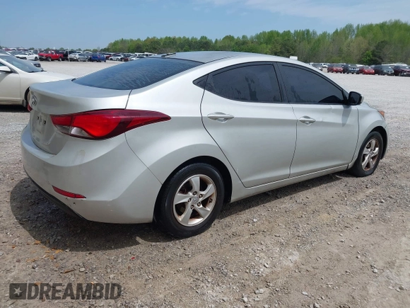 2015 Hyundai Elantra SE z VIN 5NPDH4AE2FH651234, wystawiony jako IAAI lot #42010160 z przebiegiem 173 003 mil mil oraz . Historia ofert i sprzedaży dostępna na DreamBid. Obrazek 4.