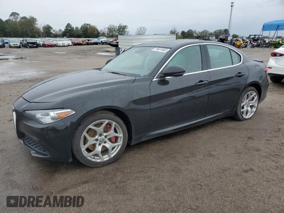 2018 Alfa Romeo Giulia Ti Lusso z VIN ZARFAEEN7J7591242, wystawiony jako Copart lot #76431503 z przebiegiem 64 000 mil mil oraz Nie do naprawy • Non repairable. Historia ofert i sprzedaży dostępna na DreamBid. Obrazek 1.