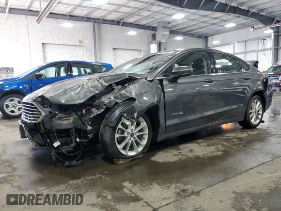 2019 Ford Fusion Hybrid SE with VIN 3FA6P0LU9KR287187, listed as a Copart auction lot 52704565 with 52,543 mi miles and Salvage Title. Bid and sale history available at carsss.com. Image 1.