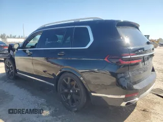 2024 BMW X7 xDrive40i with VIN 5UX23EM09R9T85217, listed as a Copart auction lot 47038835 with 0 mi miles and Salvage Title. Bid and sale history available at carsss.com. Image 2.