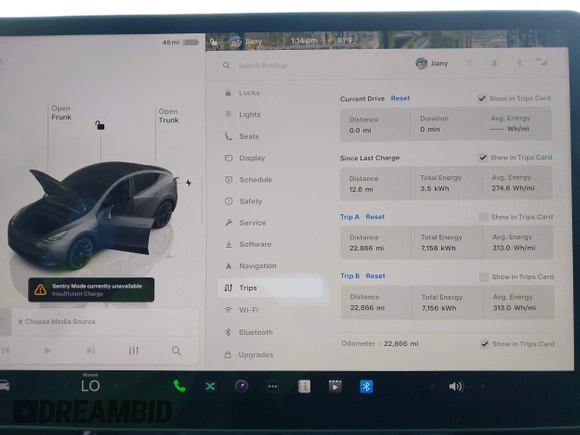 2024 Tesla Model Y Long Range z VIN 7SAYGDEE7RA229591, wystawiony jako IAAI lot #42194044 z przebiegiem 22 866 mil mil oraz . Historia ofert i sprzedaży dostępna na DreamBid. Obrazek 7.