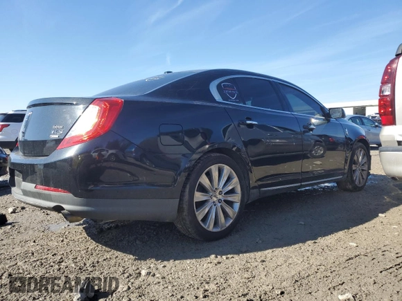 2014 Lincoln MKS EcoBoost with VIN 1LNHL9FT3EG608220, listed as a Copart auction lot 43038415 with Not provided miles and Salvage title. Bid and sale history available at DreamBid. Image 3.