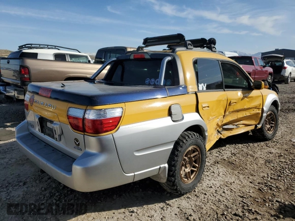 2003 Subaru Baja с VIN 4S4BT61CX36100051, выставлен на аукционе Copart как лот 47897185 с пробегом 168 869 миль миль и Списание • Salvage title. История ставок и продаж доступна на DreamBid. Изображение 3.