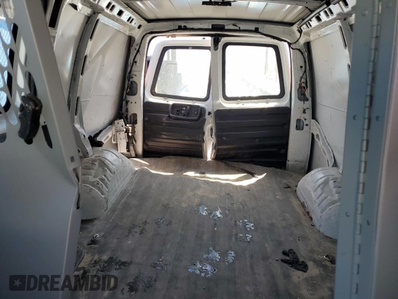 2020 Chevrolet Express Cargo Van with VIN 1GCWGAFP4L1213175, listed as a Copart auction lot 52232035 with 107,999 mi miles and Non Repairable. Bid and sale history available at carsss.com. Image 10.