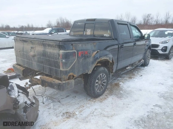 2010 Ford F-150 XL with VIN 1FTFW1EV9AFB66096, listed as a IAAI auction lot 41520470 with 155,513 mi miles. Bid and sale history available at carsss.com. Image 4.