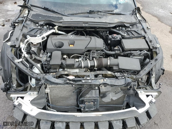 2021 Acura TLX w/A-Spec Package with VIN 19UUB5F52MA006444, listed as a Copart auction lot 89076615 with 0 mi miles and Salvage Title. Bid and sale history available at carsss.com. Image 13.