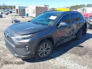 2024 Toyota RAV4 Hybrid XLE Premium with VIN 4T3B6RFV9RU161308, listed as a IAAI auction lot 41587148 with 8,952 mi miles. Bid and sale history available at carsss.com. Image 2.