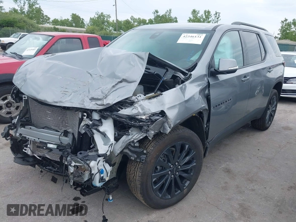 2023 Chevrolet Traverse RS with VIN 1GNEVJKW9PJ340838, listed as a IAAI auction lot 42346131 with Not provided miles and . Bid and sale history available at DreamBid. Image 2.