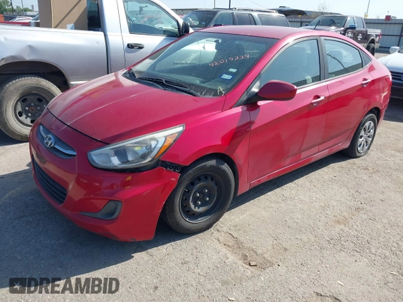 2017 Hyundai Accent SE with VIN KMHCT4AEXHU200728, listed as a IAAI auction lot 42015224 with 139,327 mi miles. Bid and sale history available at carsss.com. Image 2.
