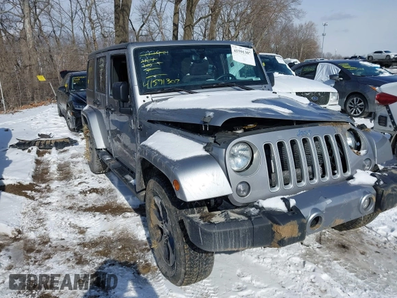 2018 Jeep Wrangler JK Unlimited Sahara with VIN 1C4HJWEG9JL801714, listed as a IAAI auction lot 41591307 with 79,201 mi miles. Bid and sale history available at carsss.com. Image 1.