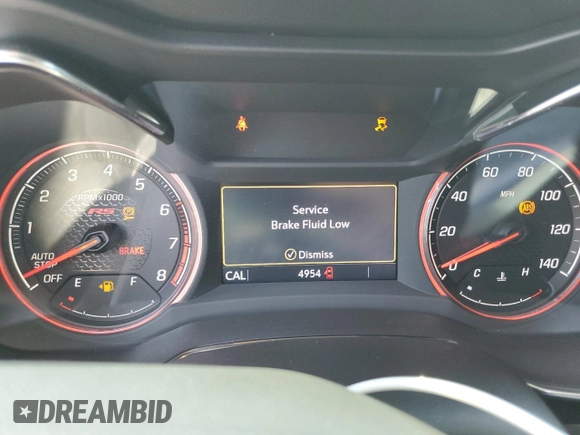 2023 Chevrolet TrailBlazer RS with VIN KL79MUSL2PB212940, listed as a Copart auction lot 65130294 with 4,954 mi miles and Salvage Title. Bid and sale history available at DreamBid. Image 9.