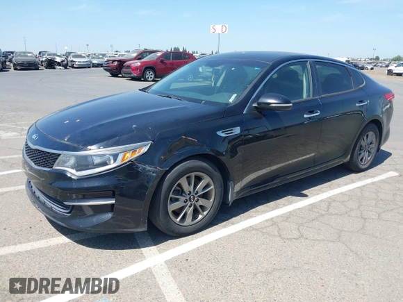 2016 Kia Optima LX Turbo with VIN 5XXGT4L12GG077169, listed as a IAAI auction lot 42108788 with 116,589 mi miles. Bid and sale history available at carsss.com. Image 17.