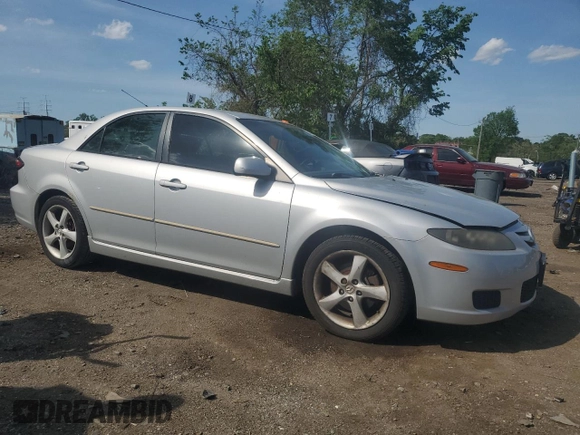 2007 Mazda 6 S Sport VE with VIN 1YVHP80D275M01539, listed as a Copart auction lot 55328595 with 160,233 mi miles and Salvage Title. Bid and sale history available at DreamBid. Image 4.