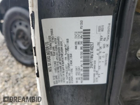 2007 Ford Police Interceptor z VIN 2FAFP71W67X140217, wystawiony jako Copart lot #44358965 z przebiegiem Nie podano mil oraz Szkoda całkowita • Salvage title. Historia ofert i sprzedaży dostępna na DreamBid. Obrazek 12.