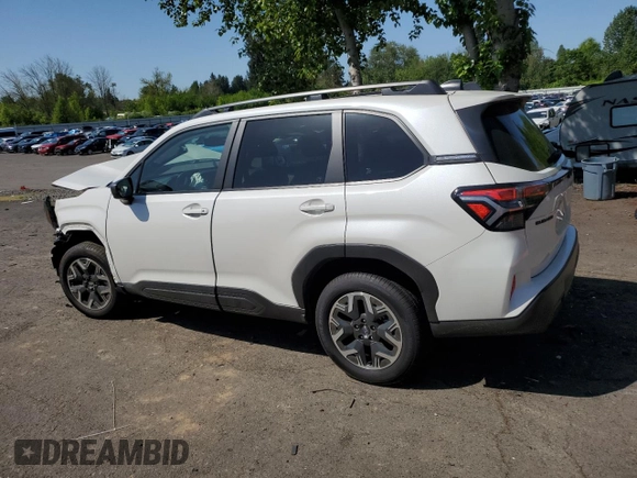 2025 Subaru Forester Premium with VIN JF2SLDBC0SH500311, listed as a Copart auction lot 55269395 with 508 mi miles and Salvage title. Bid and sale history available at DreamBid. Image 2.