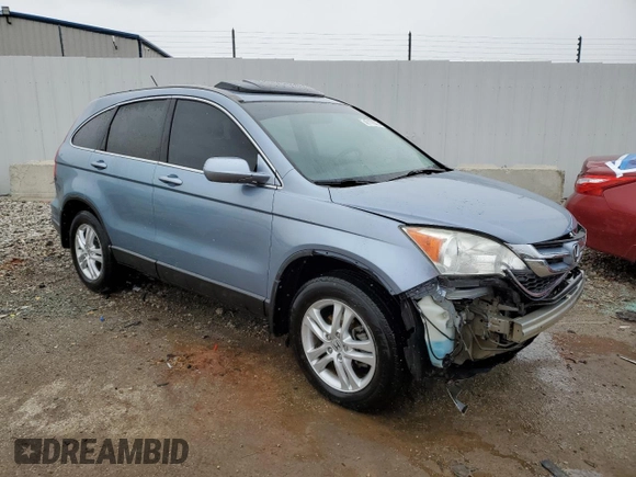 2011 Honda CR-V EX-L with VIN 5J6RE3H72BL025814, listed as a Copart auction lot 47778065 with 96,943 mi miles and Salvage Title. Bid and sale history available at carsss.com. Image 4.
