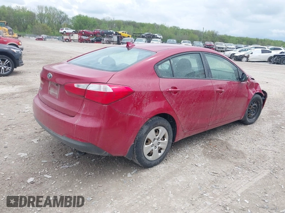 2015 Kia Forte LX with VIN KNAFX4A68F5436703, listed as a IAAI auction lot 42116972 with 146,744 mi miles. Bid and sale history available at carsss.com. Image 4.