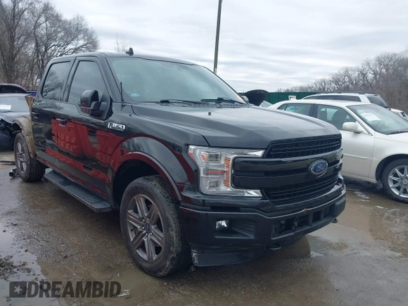 2020 Ford F-150 XL with VIN 1FTEW1E47LKD57237, listed as a IAAI auction lot 41525647 with 75,056 mi miles. Bid and sale history available at carsss.com. Image 1.