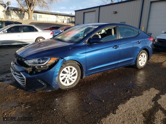 2018 Hyundai Elantra SE with VIN 5NPD74LF5JH312369, listed as a Copart auction lot 47269965 with 33,784 mi miles and Salvage Title. Bid and sale history available at carsss.com. Image 1.