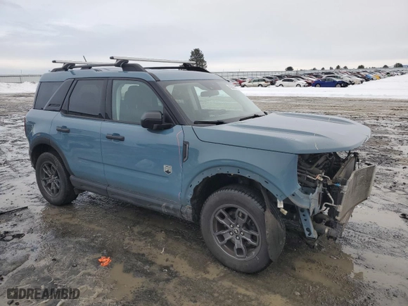 2021 Ford Bronco Sport Big Bend with VIN 3FMCR9B63MRA71770, listed as a Copart auction lot 45984865 with 72,402 mi miles and Salvage Title. Bid and sale history available at carsss.com. Image 4.