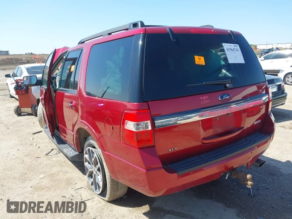 2017 Ford Expedition XLT with VIN 1FMJU1HT1HEA20832, listed as a IAAI auction lot 41964743 with Not provided miles and . Bid and sale history available at DreamBid. Image 3.