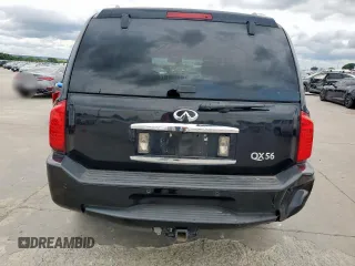 2008 Infiniti QX56 with VIN 5N3AA08DX8N901600, listed as a Copart auction lot 58973525 with 321,103 mi miles and Salvage title. Bid and sale history available at DreamBid. Image 6.
