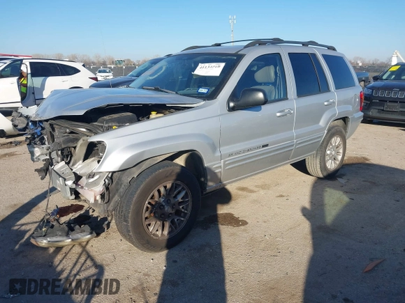2004 Jeep Grand Cherokee Limited with VIN 1J8GX58N44C416699, listed as a IAAI auction lot 41134510 with 129,532 mi miles and . Bid and sale history available at DreamBid. Image 2.
