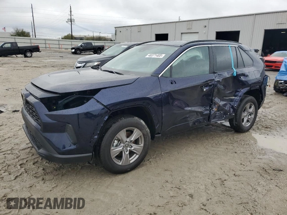 2025 Toyota RAV4 XLE with VIN 2T3W1RFV3SW371411, listed as a Copart auction lot 48371405 with 309 mi miles and Salvage Title. Bid and sale history available at carsss.com. Image 1.