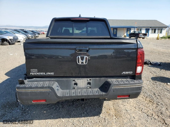 2020 Honda Ridgeline Black Edition with VIN 5FPYK3F83LB018050, listed as a Copart auction lot 68077804 with 39,432 mi miles and Salvage Title. Bid and sale history available at carsss.com. Image 6.
