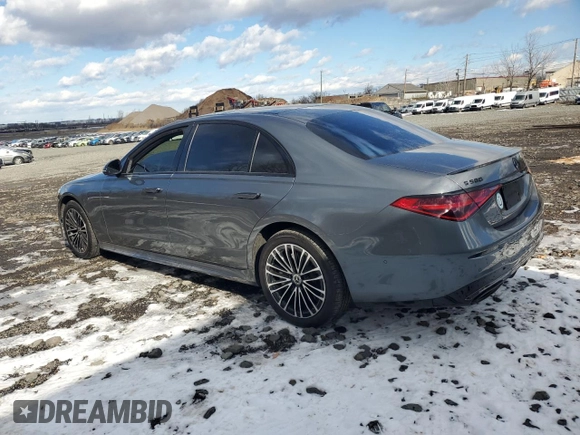 2023 Mercedes-Benz S-Class S 580 with VIN W1K6G7GB6PA195876, listed as a Copart auction lot 42567275 with 7,738 mi miles and Salvage Title. Bid and sale history available at carsss.com. Image 2.