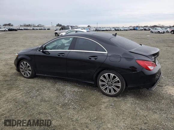 2018 Mercedes-Benz CLA 250 with VIN WDDSJ4EB2JN518838, listed as a Copart auction lot 43205644 with 83,135 mi miles and . Bid and sale history available at DreamBid. Image 2.
