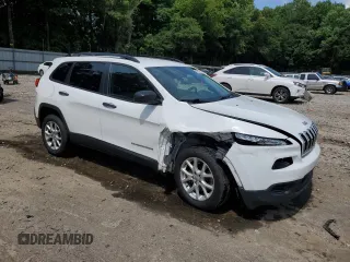 2016 Jeep Cherokee Sport with VIN 1C4PJLAB3GW171698, listed as a Copart auction lot 60810535 with 201,831 mi miles and Salvage title. Bid and sale history available at DreamBid. Image 4.