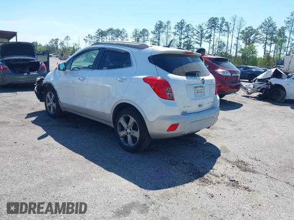 2014 Buick Encore Leather with VIN KL4CJCSB0EB566644, listed as a IAAI auction lot 41877546 with 66,113 mi miles. Bid and sale history available at carsss.com. Image 3.