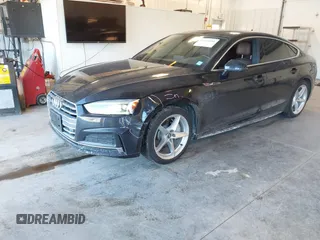 2018 Audi A5 Sportback Premium Plus with VIN WAUENCF52JA133055, listed as a IAAI auction lot 41644106 with 71,558 mi miles. Bid and sale history available at carsss.com. Image 2.