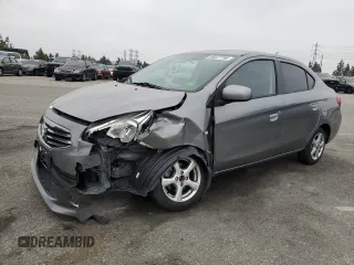 2017 Mitsubishi Mirage ES with VIN ML32F3FJ4HHF10444, listed as a Copart auction lot 58227155 with 65,624 mi miles and Salvage title. Bid and sale history available at DreamBid. Image 1.