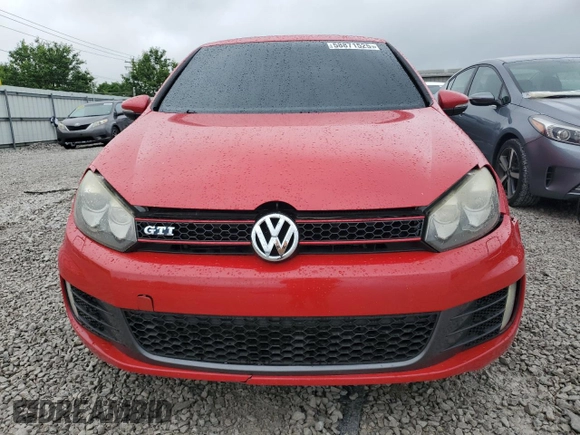 2010 Volkswagen Golf GTI with VIN WVWEV7AJ6AW077669, listed as a Copart auction lot 58871525 with Not provided miles and Clean title. Bid and sale history available at DreamBid. Image 5.