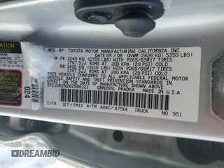 2008 Toyota Tacoma PreRunner with VIN 5TEJU62N28Z586121, listed as a Copart auction lot 50800795 with 0 mi miles and Salvage Title. Bid and sale history available at carsss.com. Image 13.