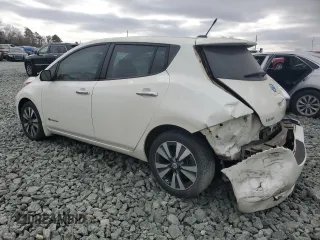 2014 Nissan LEAF SL with VIN 1N4AZ0CP1EC331815, listed as a Copart auction lot 49393085 with 76,817 mi miles and Salvage Title. Bid and sale history available at carsss.com. Image 2.