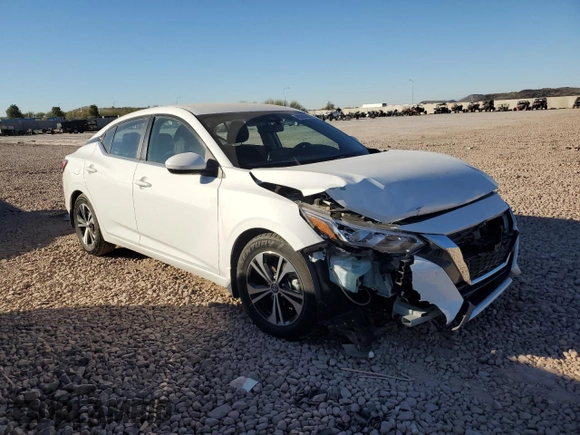 2023 Nissan Sentra SV with VIN 3N1AB8CV2PY323912, listed as a Copart auction lot 89358155 with 42,187 mi miles and Salvage Title. Bid and sale history available at carsss.com. Image 4.