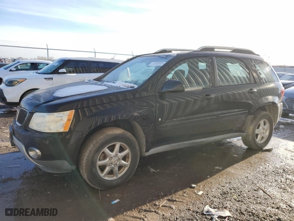 2007 Pontiac Torrent with VIN 2CKDL63F276245243, listed as a Copart auction lot 41805505 with 185,735 mi miles and Clean Title. Bid and sale history available at carsss.com. Image 1.