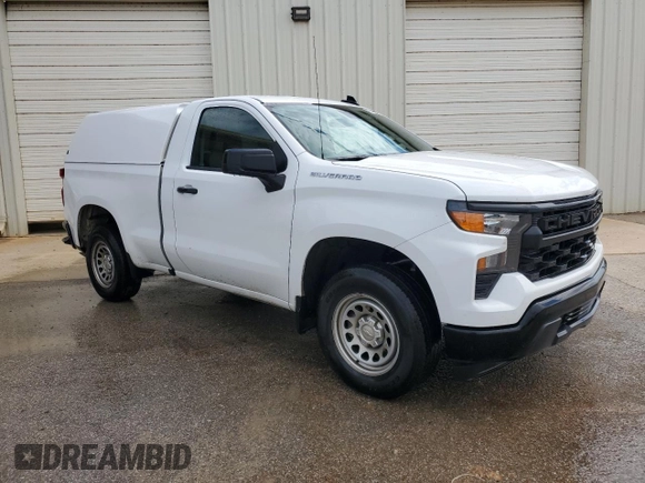 2023 Chevrolet Silverado 1500 Work Truck with VIN 3GCNAAEK8PG365244, listed as a Copart auction lot 54698085 with 114,391 mi miles and Clean Title. Bid and sale history available at DreamBid. Image 4.