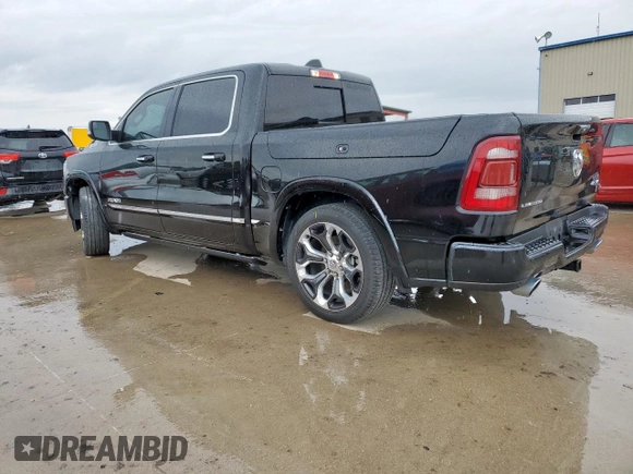 2022 Ram 1500 Limited with VIN 1C6SRFHTXNN400438, listed as a Copart auction lot 58592635 with 17,390 mi miles and Salvage title. Bid and sale history available at DreamBid. Image 2.