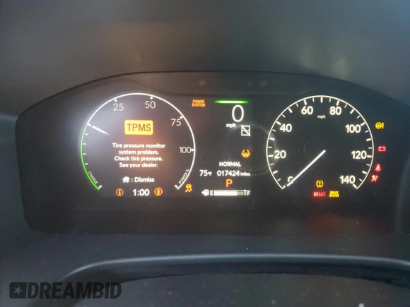 2024 Honda CR-V Sport with VIN 7FARS5H52RE021384, listed as a Copart auction lot 55431915 with 17,424 mi miles and Salvage Title. Bid and sale history available at DreamBid. Image 9.