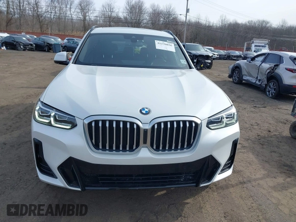 2022 BMW X3 xDrive30i with VIN 5UX53DP0XN9K46338, listed as a IAAI auction lot 41590856 with 12,163 mi miles and . Bid and sale history available at DreamBid. Image 12.